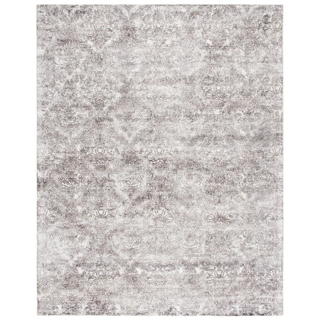 Safavieh 6 x 9 ft. Mirage Rectanglar Hand-Woven Viscose & Wool Area Rug Silver & Ivory MIR735G-6